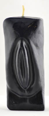 Female Genital / Vagina Candle - Black